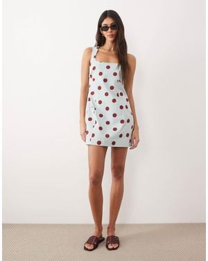 ASOS Square Neck Bodycon Mini Sundress - Multicolour