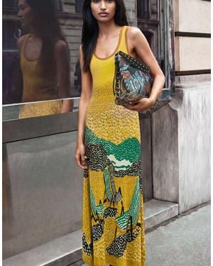 Desigual Jacquard Strap Dress - Grey