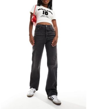 Levi's Ribcage Straight Full Length Jeans - Gray