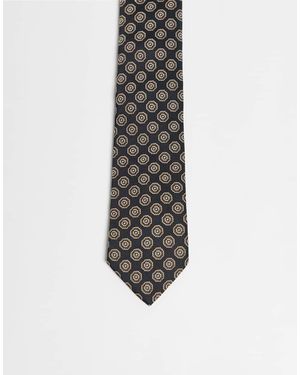 ASOS Patterned Tie - White