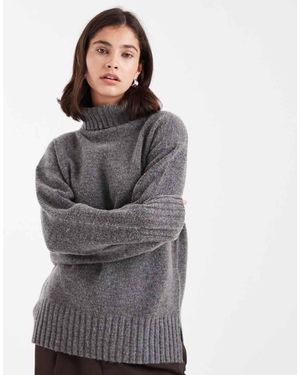 Threadbare Grofgebreide Coltrui - Grijs