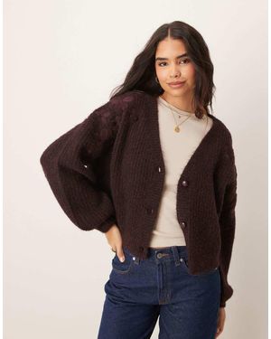 Miss Selfridge Cárdigan Con Bordado Floral De - Negro