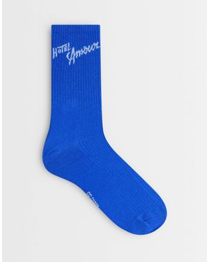 SELECTED X hotel amour – knöchelsocken - Blau