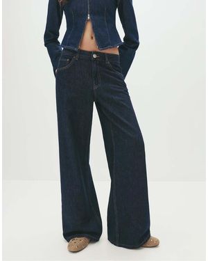 Pull&Bear Loose Oversize Jeans - Blue