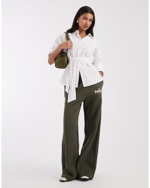 Nike Varsity Wide Leg joggers - White
