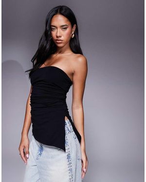 GOOD AMERICAN Super Stretch Jersey Tube Top - Blue