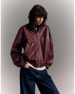 Bershka – oversize-jacke - Rot