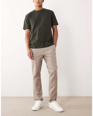 River Island Core Slim Chinos - Natural
