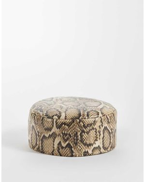 ASOS Cappello Pillbox Con Stampa Serpente - Multicolore