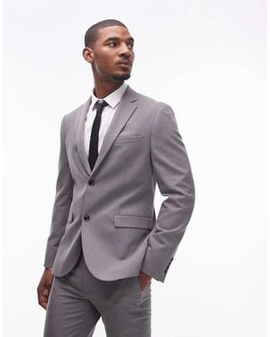 TOPMAN Skinny Suit Jacket - Grey