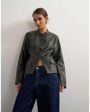 TOPSHOP Blazer Abbottonato - Blu