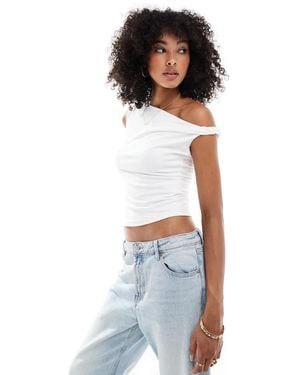 Hollister Asymetric One Shoulder Top - White