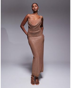 JLUXLABEL – krishna – maxikleid - Grau