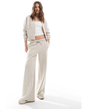 Threadbare Pantalones De Chándal De Pernera Recta De Punto De (Parte De Un Conjunto)-Neutro - Blanco
