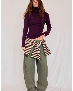 Stradivarius Basic rollkragenpullover - Lila