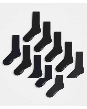 Only & Sons 10 Pack Ankle Socks - Metallic