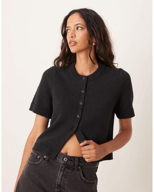 Abercrombie & Fitch Gilet ras - Noir