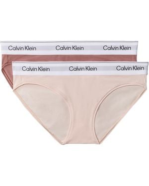 Calvin Klein Icon Cotton Modal Bikini Briefs 2pk - Pink