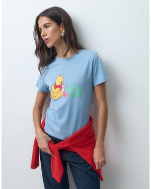 ASOS Disney Relaxed Tee With Winnie The Pooh Print - White