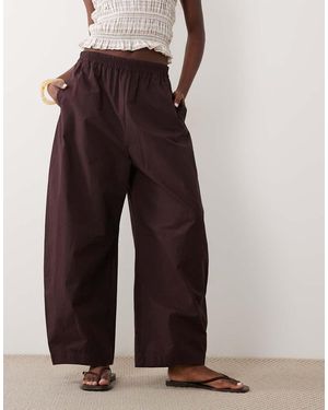 ARKET Pure Cotton Pull On Trousers - Brown