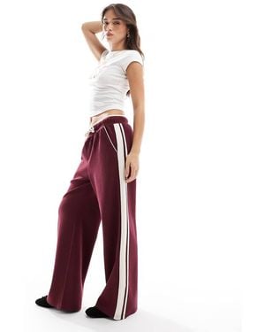 Cotton On Classic Fleece Wide Leg Sweatpant - Purple