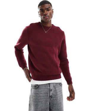 New Look Premium Heavyweight Cotton Jumper - Red