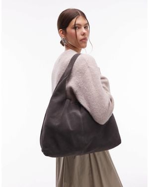 & Other Stories Large Suede Leather Tote Bag - White