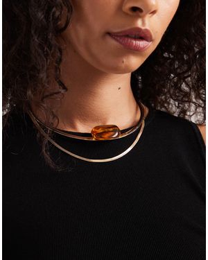 ASOS – zweireihige halskette - Schwarz