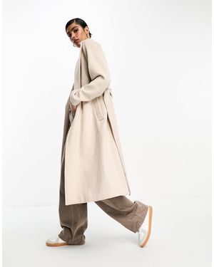 SELECTED Belted Formal Coat - Natural