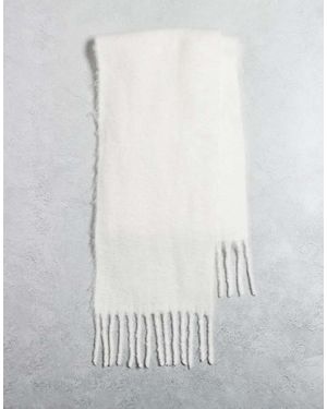 ASOS Sciarpa Inverno Soffice Con Nappe - Grigio