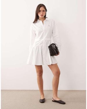Polo Ralph Lauren Longsleeve Woven Shirt Day Dress - Natural
