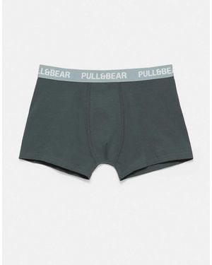 Pull&Bear Confezione Da 3 Boxer - Grigio