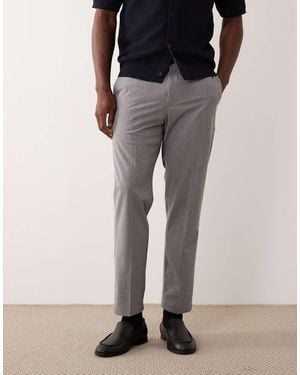Mango Tailored Pleat Front Tapered Trouser - Blue