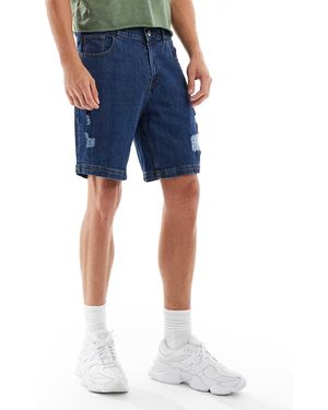 Denim Project Denim Shorts With Rips - Blue