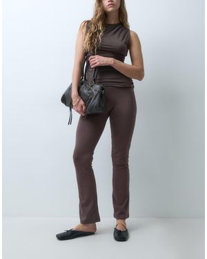New Look Leggings Acampanadas Oscuro - Marrón