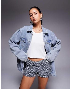 Princess Polly All You Need Oversized Denim Jacket - Blue