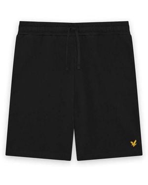 Lyle & Scott Mid Bottoms Sports Loopback Shorts - Black