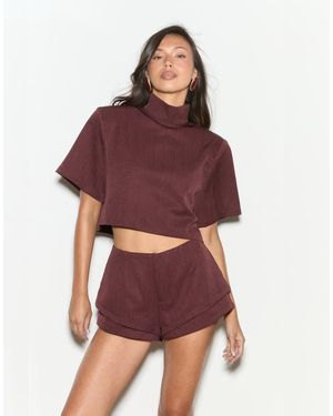Noughts & Kisses Adren High Neck Structured Top