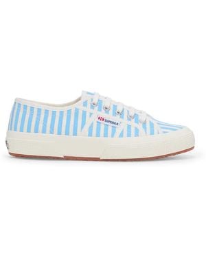 Superga 2750 Stripes Print Shoe - Blue