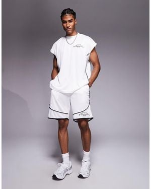 Good For Nothing Co-ord Resort Mesh Shorts - Natural