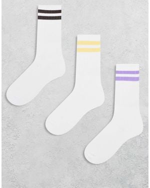 JJXX 3 Pack Sport Socks - White