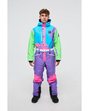 OOSC – powder hound – bunter skianzug für herren/unisex - Blau