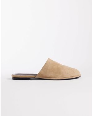 ASOS Magnolia - mules en daim - Blanc