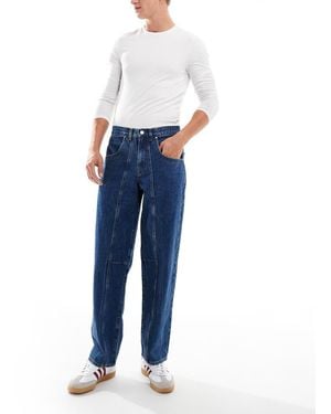 ASOS Seamed baggy Jeans - Blue