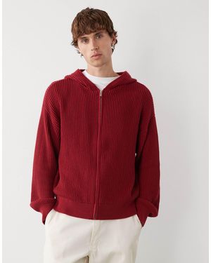 Collusion – gestrickter kapuzenpullover - Rot