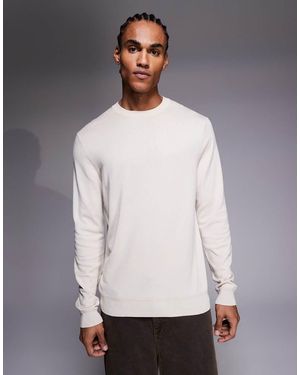 River Island Long Sleeved Crew Neck Jumper - Grey