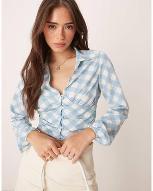 Glamorous Button Up Shirt - Blue
