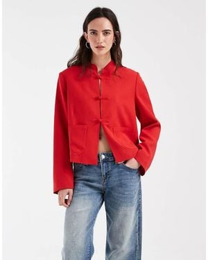 ASOS Giacca Boxy Fit - Rosso