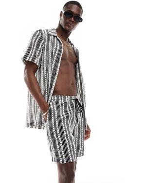 South Beach – häkel-strandshorts - Weiß