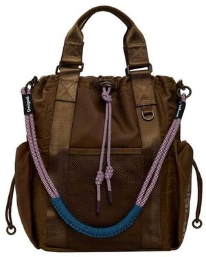 Desigual Medium Multifunctionele Rugzak - Bruin